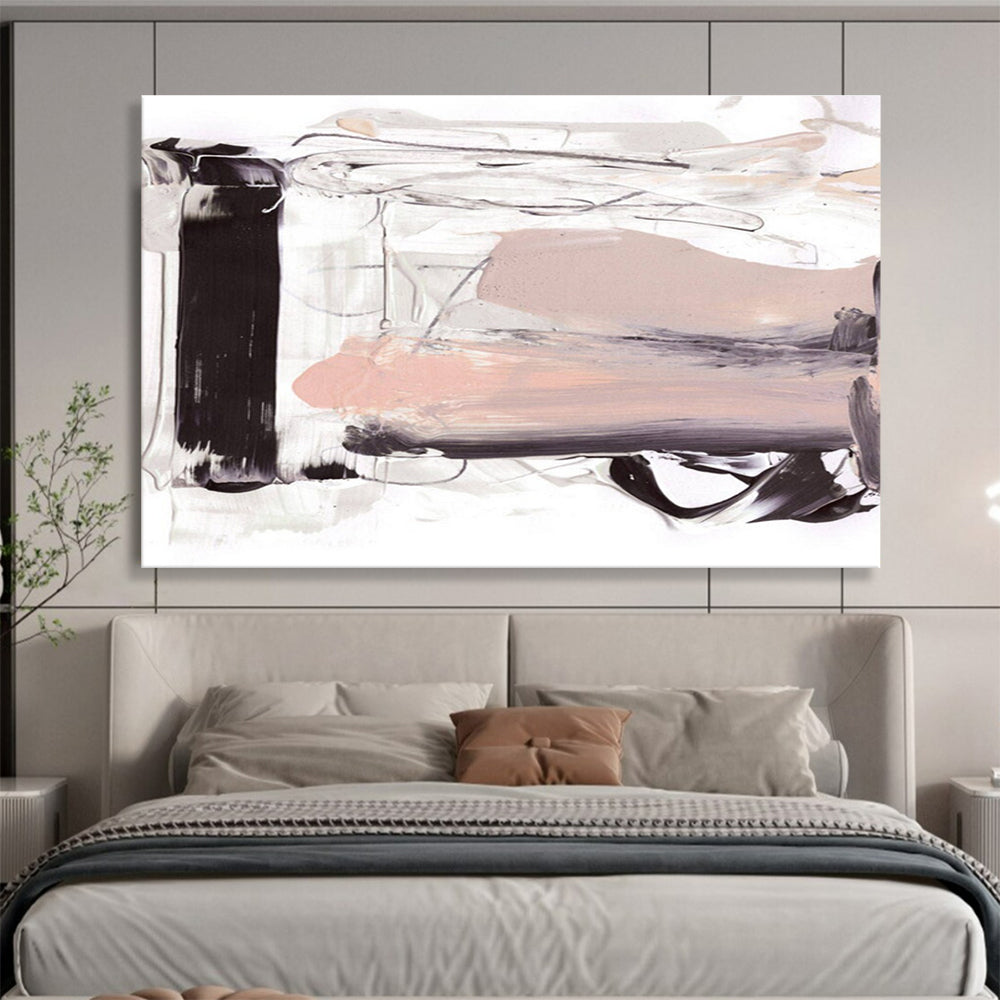 Elegant Tone Abstract Painting for Sophisticated Lounges YHT143