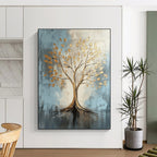 Gold Tree Abstract Painting for Prosperity - Themed Offices GAB0979