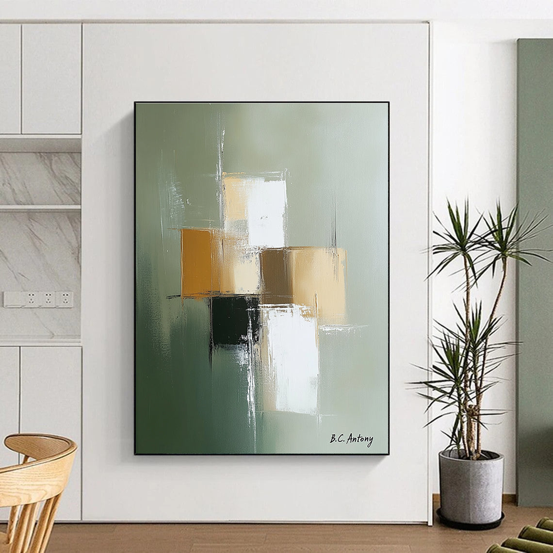 Minimalist Color Blocks - Contemporary Abstract Painting GAB0646