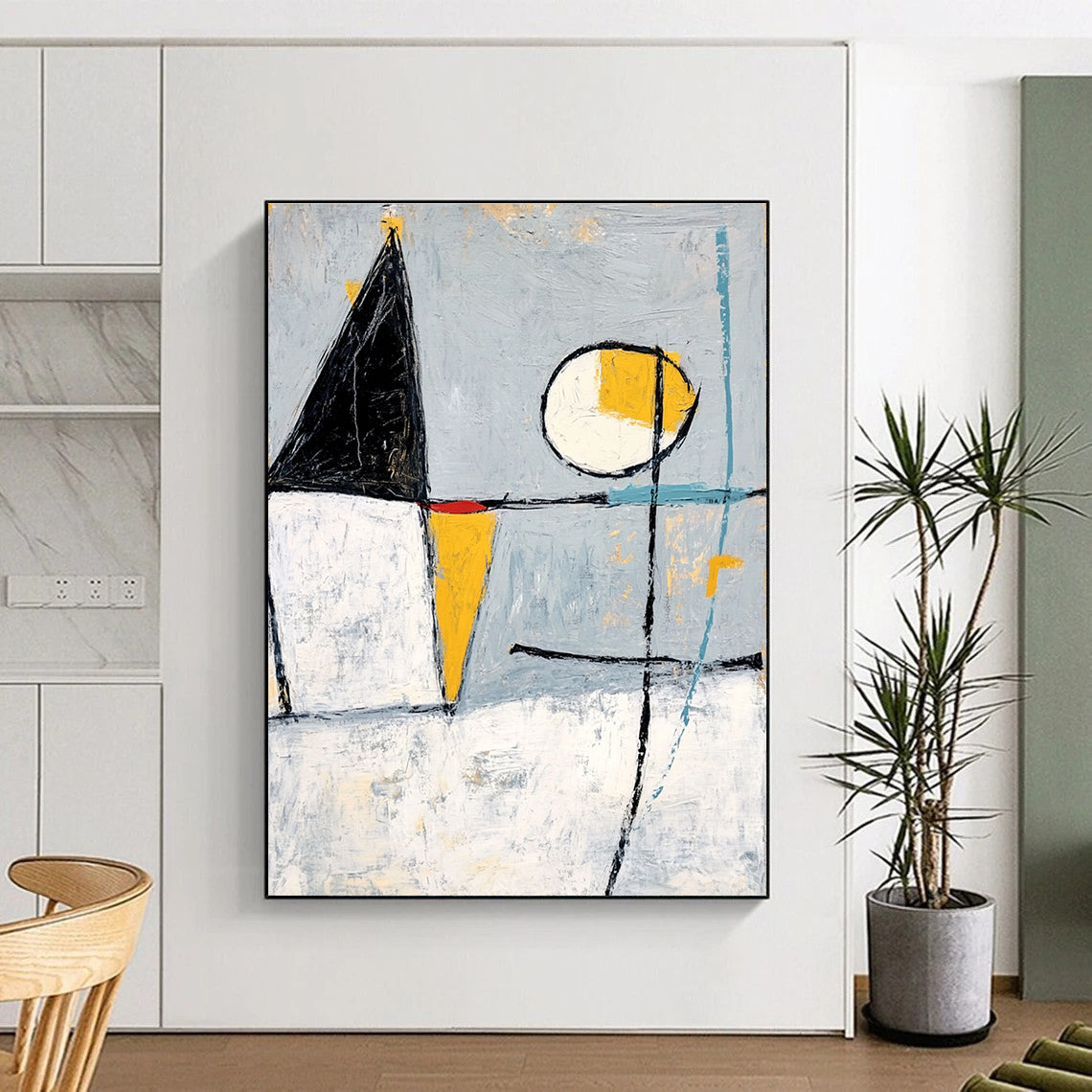 Geometric Shapes Abstract Painting for Modern - Styled Lofts GAB1087