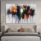 Color Splash Abstract Painting for Creative Studios YHT193