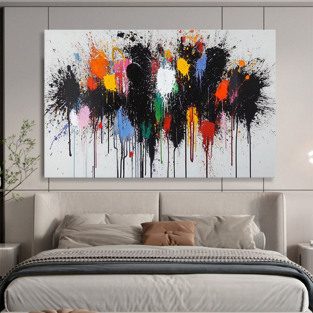 Color Splash Abstract Painting for Creative Studios YHT193