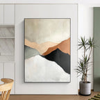 Minimalist Abstract Mountains Painting for Scandinavian - Styled Studies GAB1124
