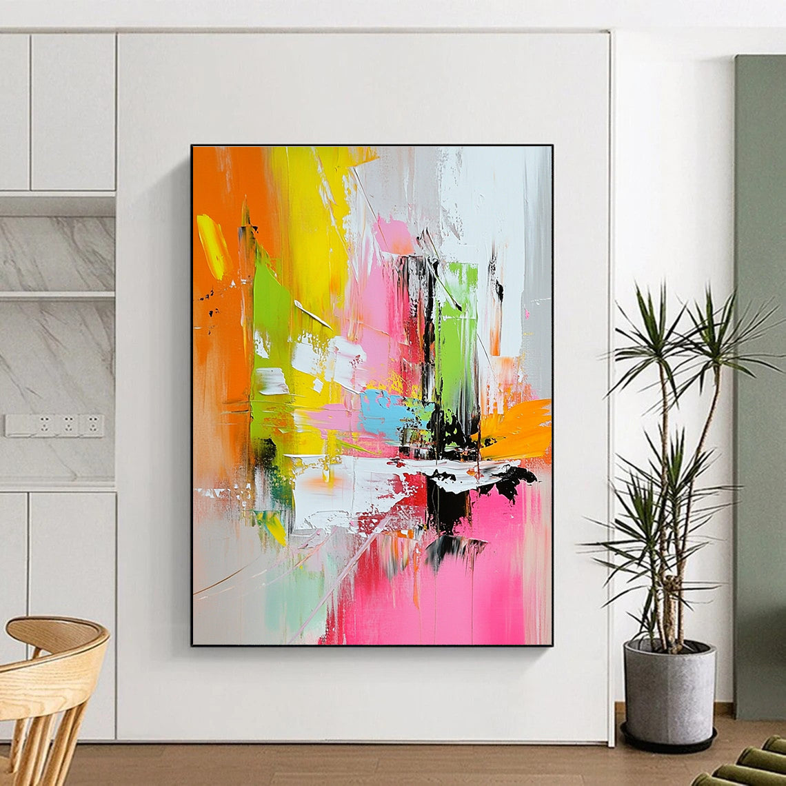 Colorful Horse Abstract Painting with Wild Spirit WINK716