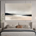 Minimalist Landscape Abstract Painting in Neutral Tones ABS252