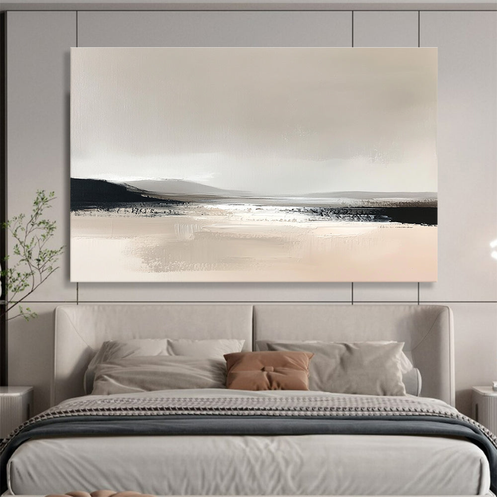 Minimalist Landscape Abstract Painting in Neutral Tones ABS252