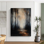 Misty Forest Path - Mysterious Landscape Abstract Art GAB0501