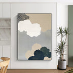 Cloudy Sky Composition Minimalist Abstract Painting GAB0301
