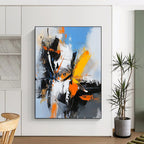 Colorful Abstract Shapes Painting with Dynamic Vitality WINK408