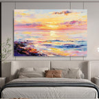 Pastel Sunset Seascape - Dreamy Hues of Dusk ABS008