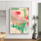 Pastel Color Fusion Softly Blended Abstract Painting GAB0245