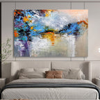 Colorful Abstract Reflection Painting for Lakeside Vacation Homes YHT376