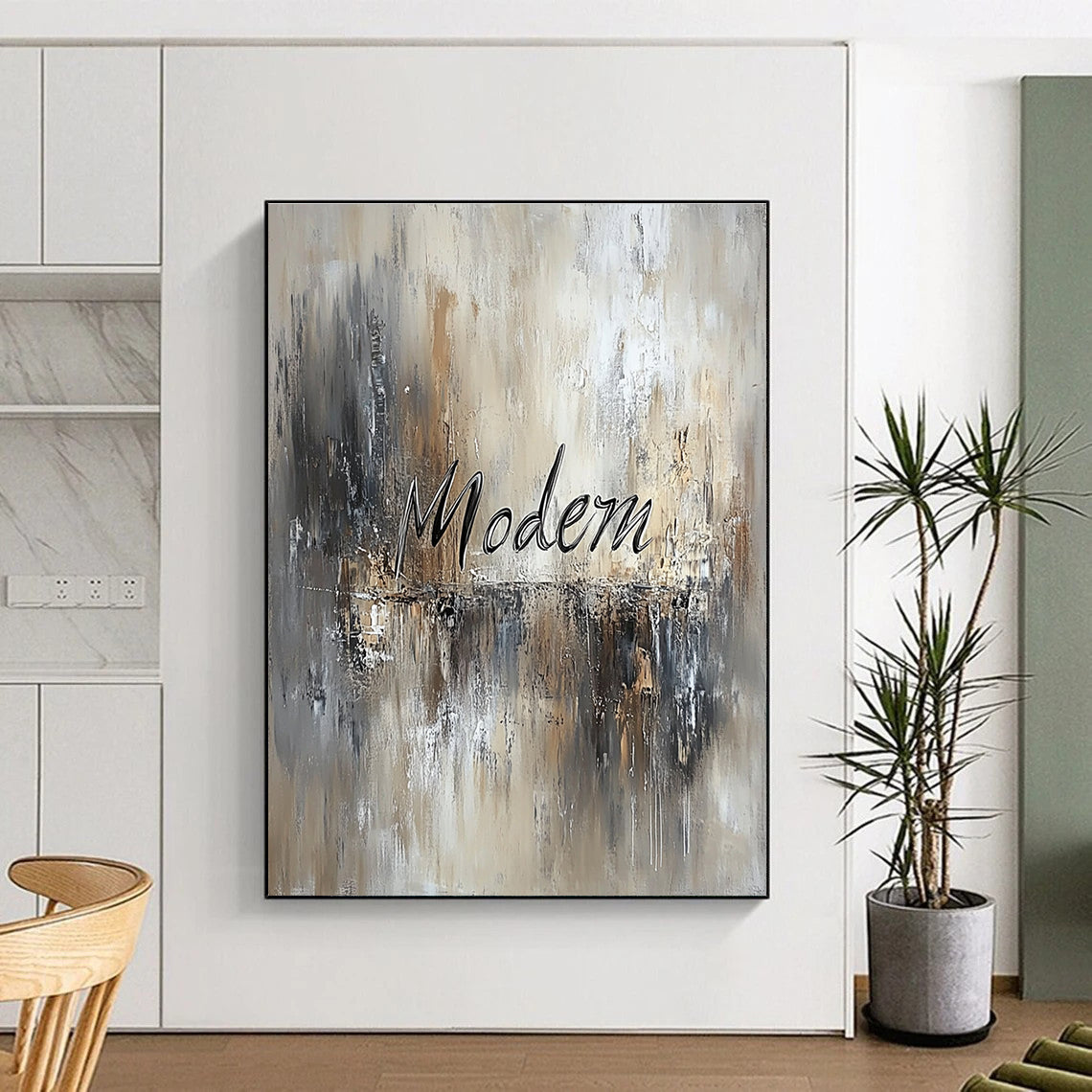 Abstract “Modern” Text Painting for Contemporary Design Studios GAB1235