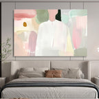 Pastel Figure Portrait with Soft Hues Abstract Painting ABS320