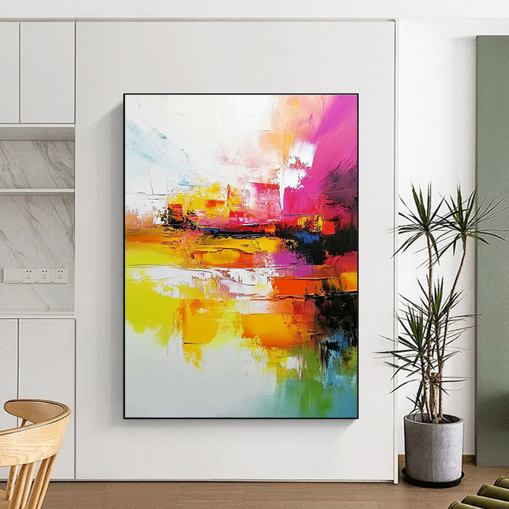 Colorful Abstract Landscape Painting with Vivid Imagery WINK553
