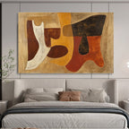 Earth - Toned Organic Abstract  Natural Forms ABS104