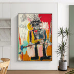Abstract Punk - Inspired Figure Painting for Alternative Youth Hangouts HENG109