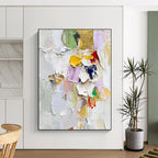 Textured Colorful Abstract Painting for Art - Lovers’ Bedrooms GAB0813