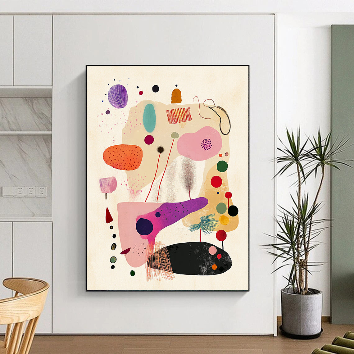 Playful Shape Abstraction - Minimalist Whimsical Art GAB0397