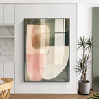 Transparent Abstract Shapes Painting with Delicate Charm WINK746