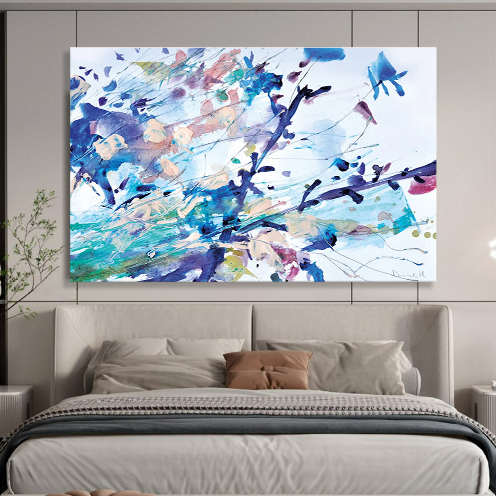 Colorful Splash Abstract Painting for Artistic Cafes YHT147