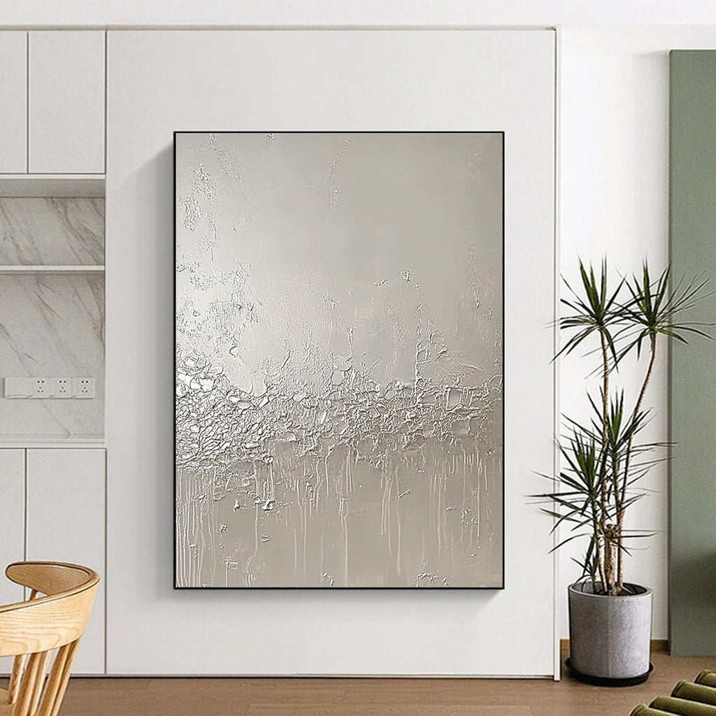 Textured Grey Abstract - Tactile Minimalist Art GAB0412