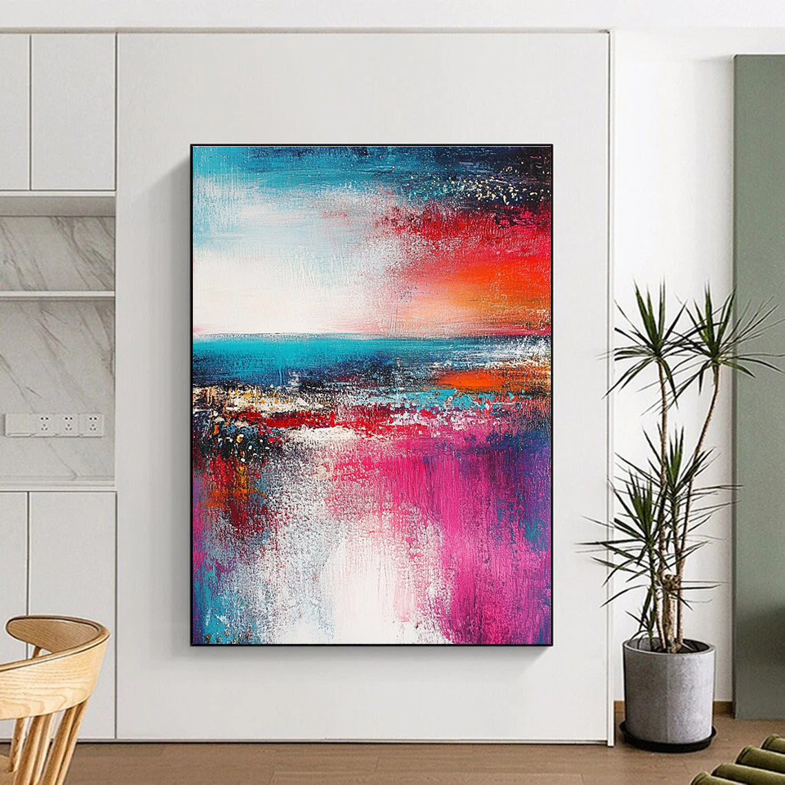 Coastal Abstract - Dynamic Seaside Art GAB0546
