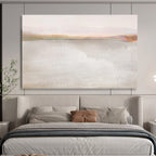 Soft Lake Abstract Painting for Tranquil Bedrooms YHT120