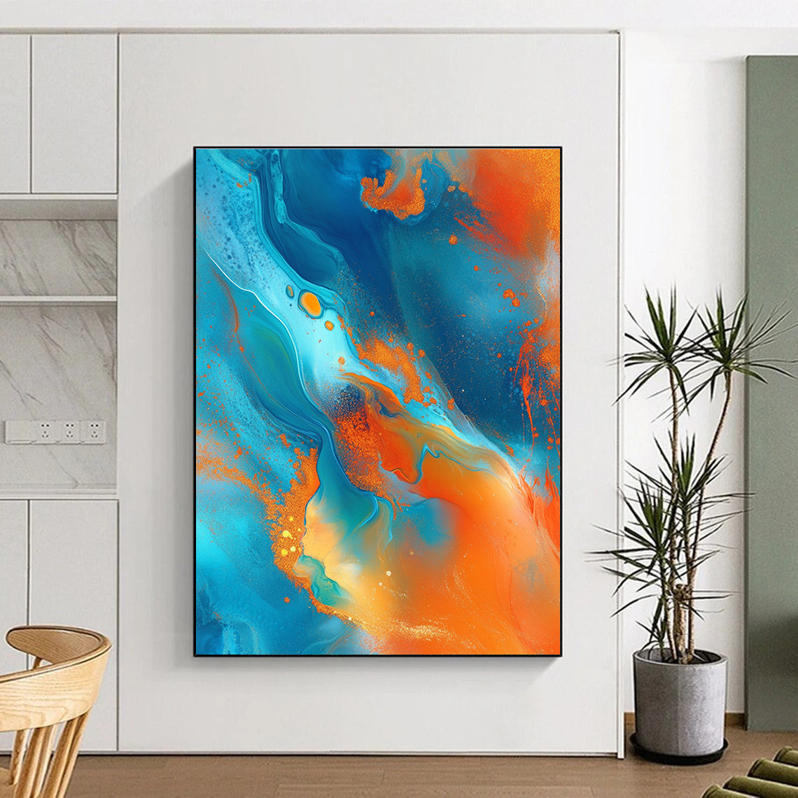 Fluid Color Abstract - Dynamic Liquid - Flow Abstract Art GAB0498