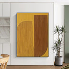 Textured Geometric Shapes - Minimalist Abstract Art GAB0428