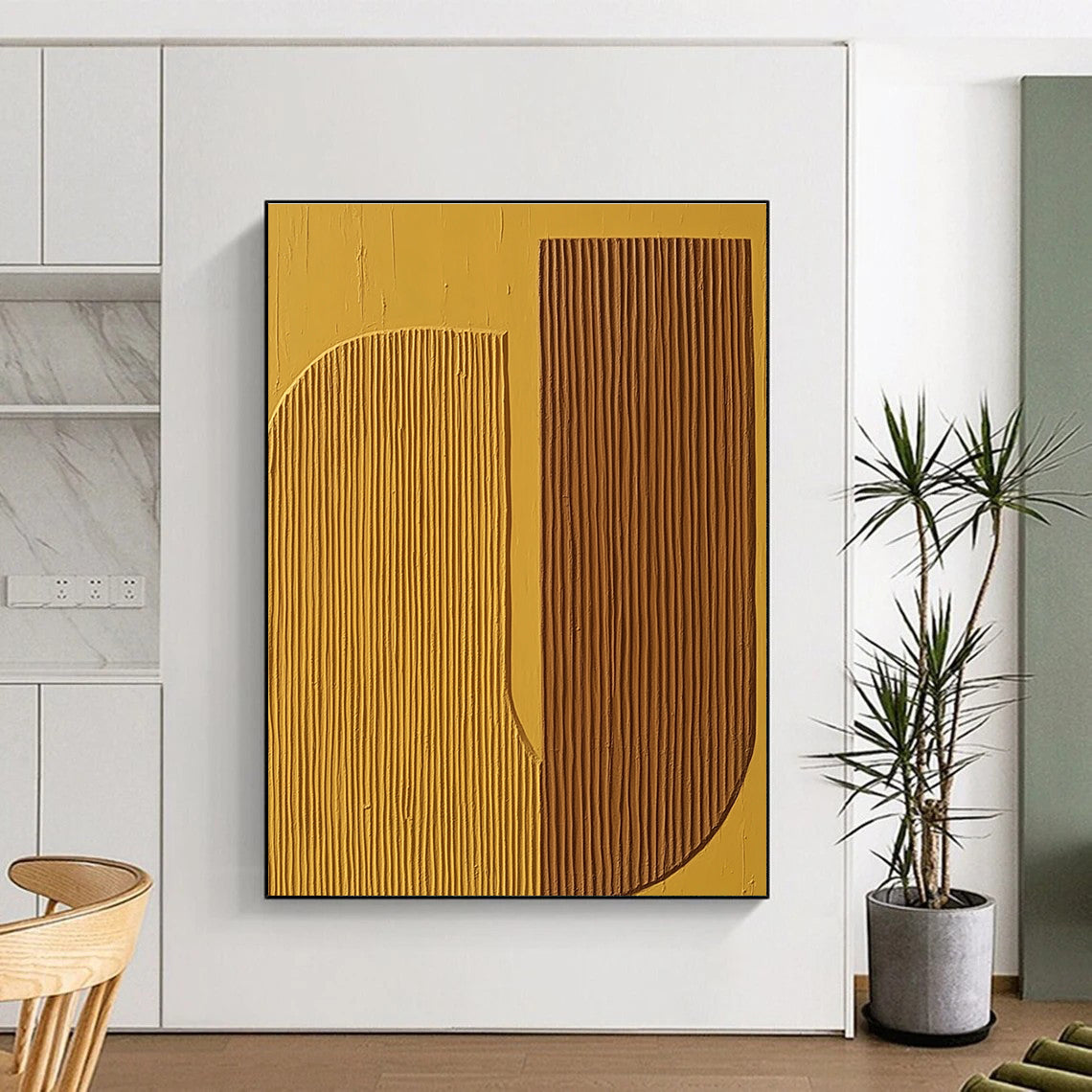 Textured Geometric Shapes - Minimalist Abstract Art GAB0428