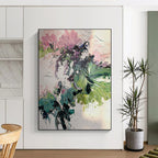 Textured Expressive Flower Bouquet Abstract Painting for Lively Interiors HENG271