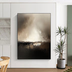 Subtle Abstract Landscape Painting for Sophisticated Lounges GAB1118