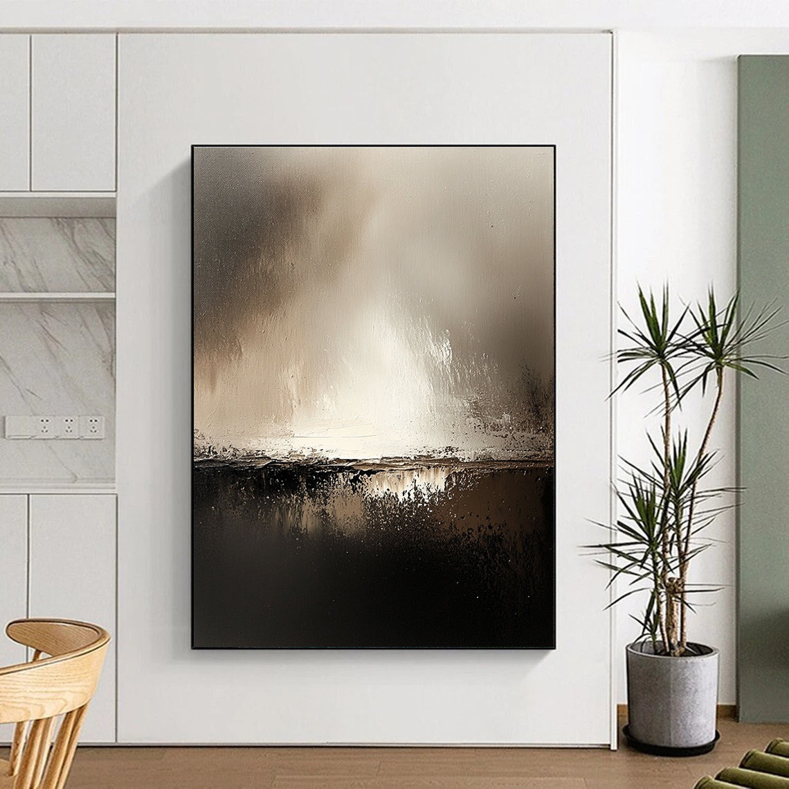 Subtle Abstract Landscape Painting for Sophisticated Lounges GAB1118