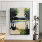Lake Forest Abstract - Contemporary Nature Art GAB0549