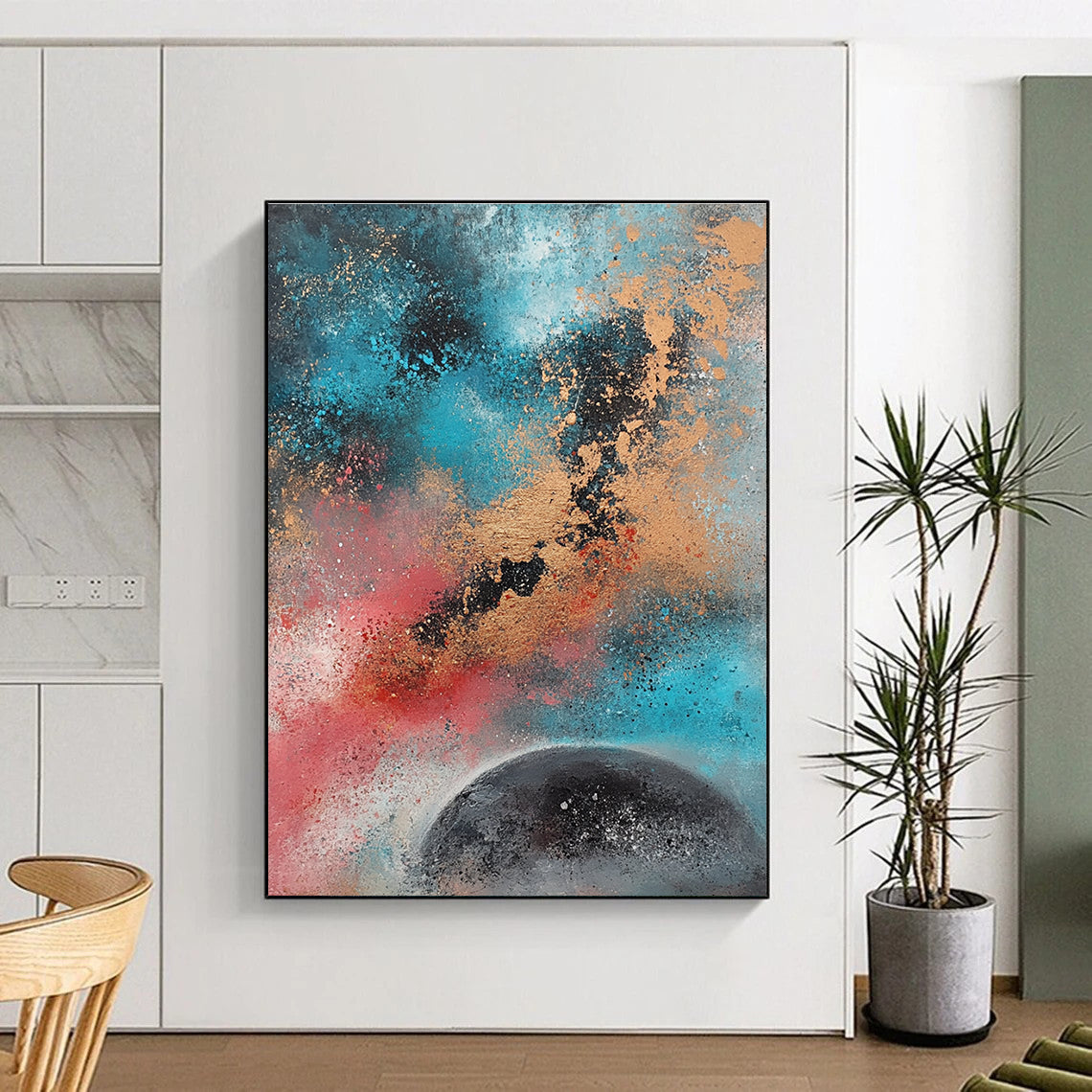 Cosmic Abstract Scene Painting with Mysterious Allure WINK333