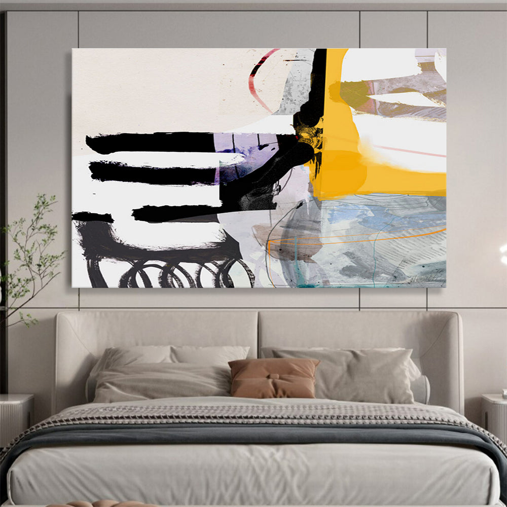 Mixed Color Bold Abstract Painting for Creative Workspaces YHT112