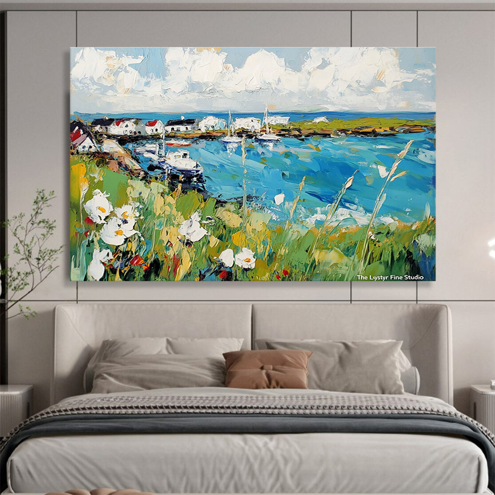 Vibrant Coastal Village  Lively Seaside ABS118