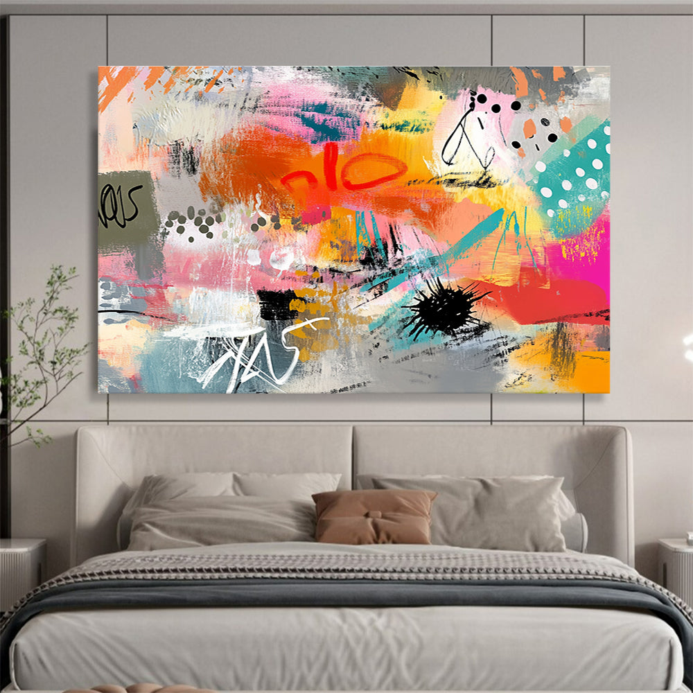 Colorful Graffiti - Style Abstract  Urban Creative Energy ABS098