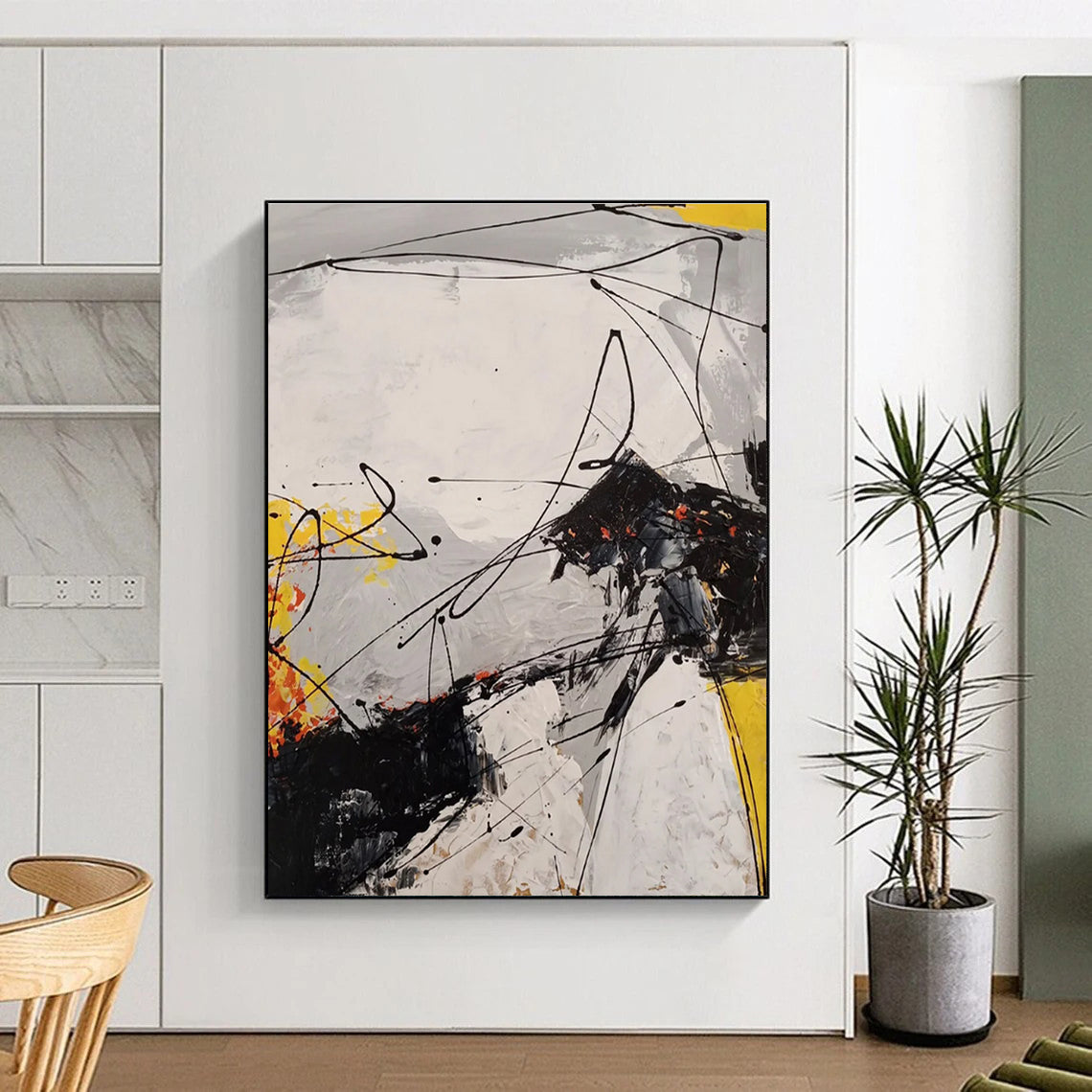 Energetic Abstract Expression Abstract Painting for Performing Arts Centers HENG054