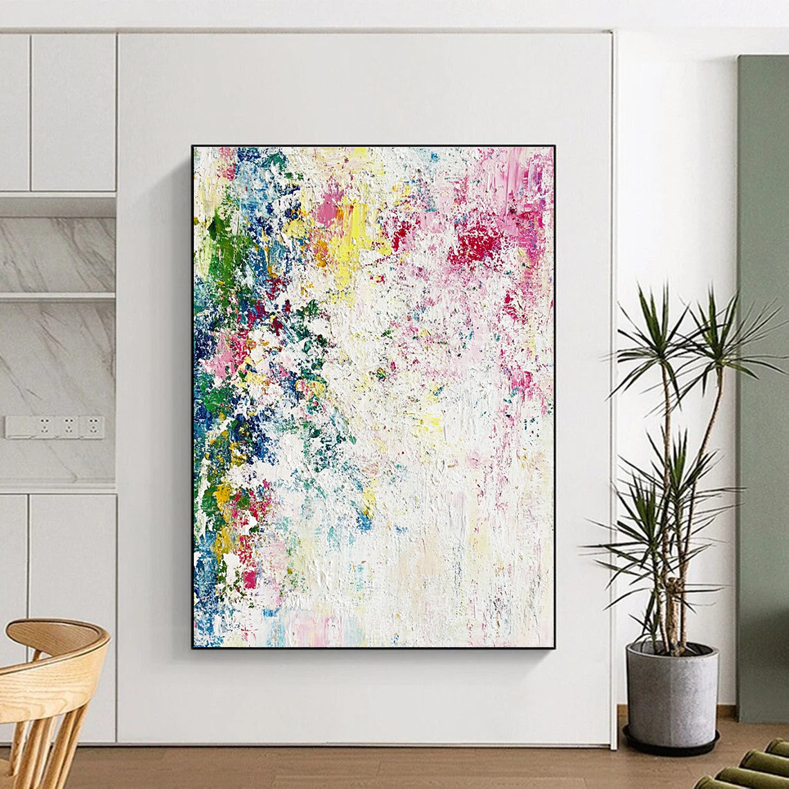 Colorful Splatter Abstract Painting for Vibrant - Styled Studios GAB1060