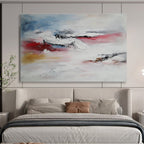 Soft Color Abstract Landscape with Gentle Textures Abstract Painting ABS333