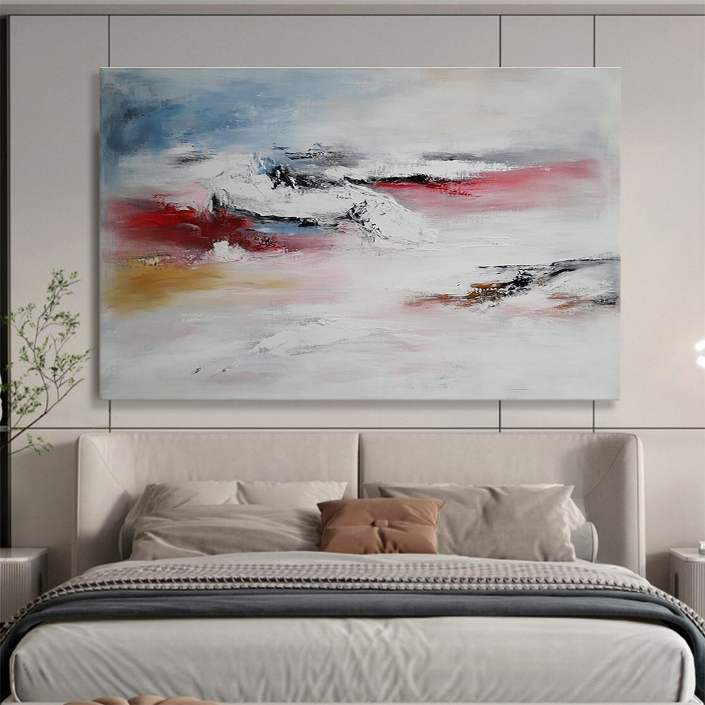 Soft Color Abstract Landscape with Gentle Textures Abstract Painting ABS333