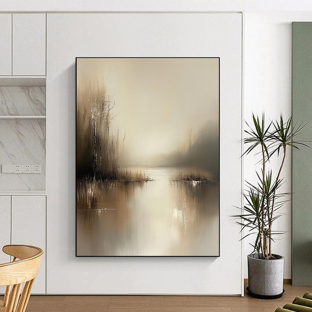 Reedy Lake Abstract - Naturalistic Landscape Abstract Art GAB0517