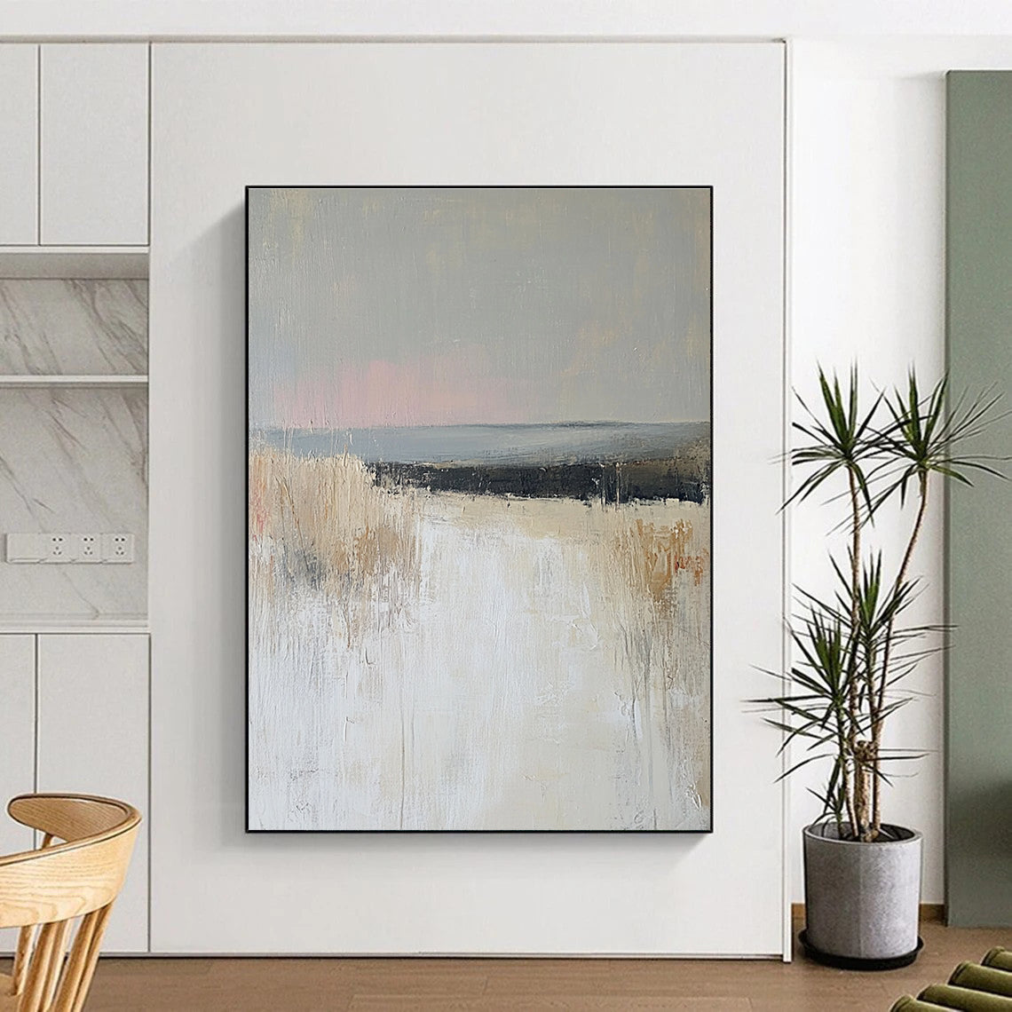 Minimalist Field Abstract - Subtle Landscape Artwork GAB0535