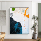 Colorful Abstract Shapes Painting for Creative Spaces GAB0722