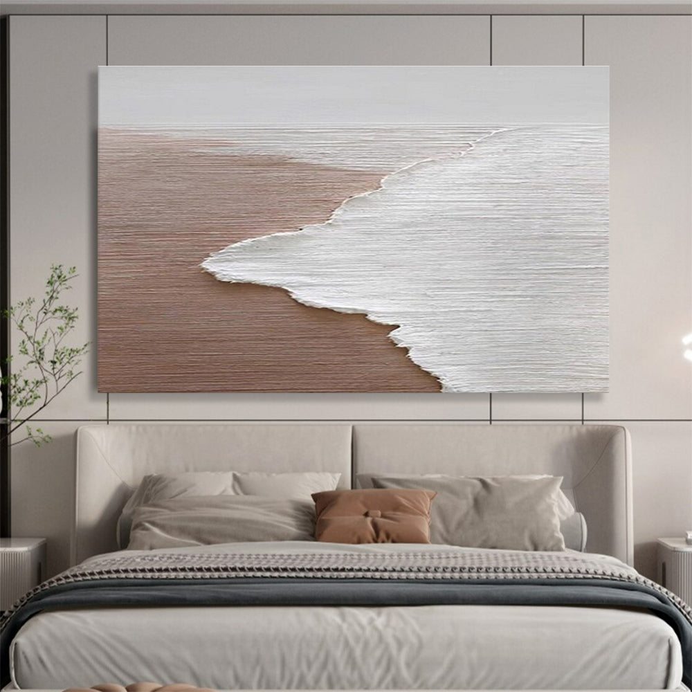 Beach Wave Abstract Painting for Coastal Homes YHT178