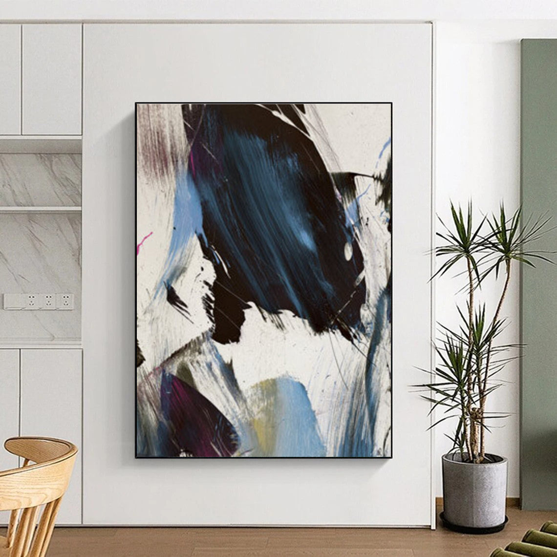 Dynamic Colorful Abstract Painting for Creative Co - Working Spaces HENG186