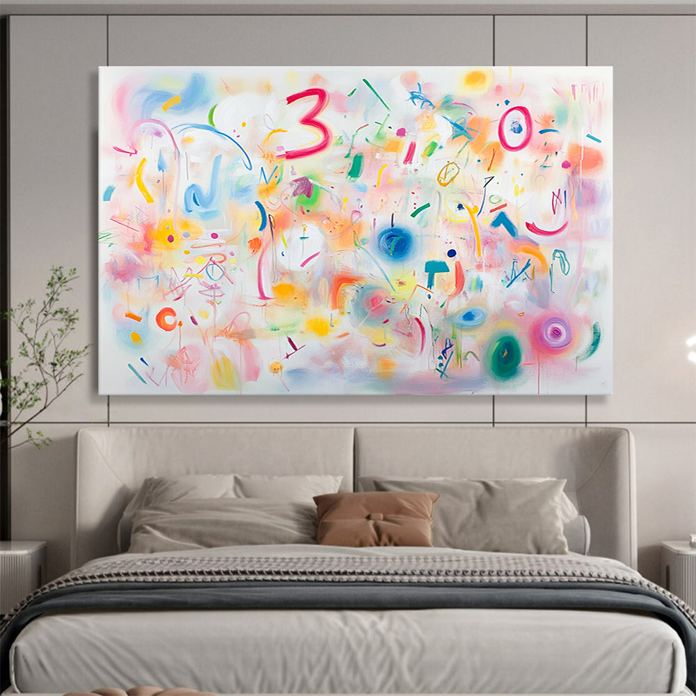 Playful Colorful Abstract Doodles  Whimsical Creativity ABS067