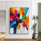 Colorful Flower Abstract Painting with Lively Beauty WINK787